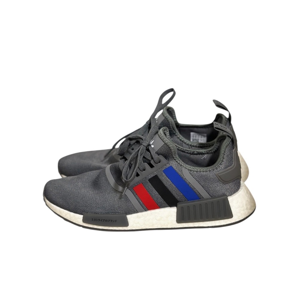 Adidas Athlesure NMD_R1 Grey Scarlet Blue Sneakers FZ5708 Sporty Men's Size 10 - Picture 10 of 11